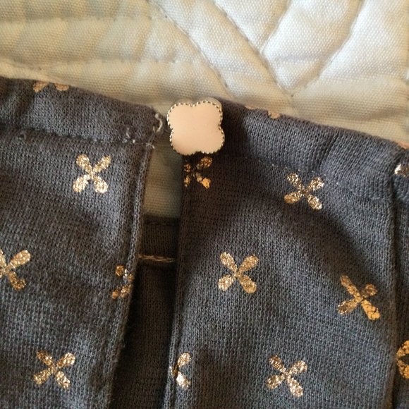 CATHERINE MALANDRINO Baby Girl Dress, Charcoal & Peach, Size US 12M - Picture 6 of 7